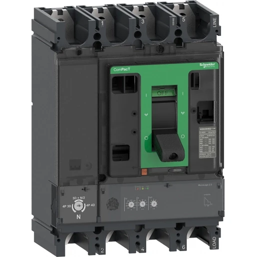 Schneider Electric NSX630N 50KA AC 4P4D 630A 2.3
