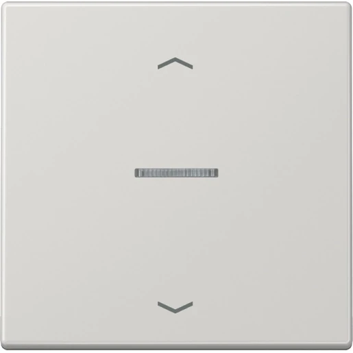 Jung LS range home stuurafdekking pijl licht grijs enkelvoudig Glanzend grijs RAL 7035 BTLS17101PLG