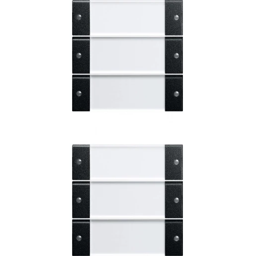 Gira Wippenset 6-v (3+3) TK System 55 clear/zwart m