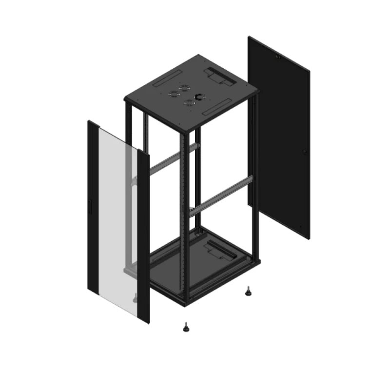 Gigamedia Vloer patchkast AV enkel VER PAR EX 19" 42HE 800x1000mm Zwart GGM 7042810PVSPAREX