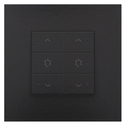 Niko Home Control Bediening dimming 6-voudig zwart inbouw IP20 200-52046