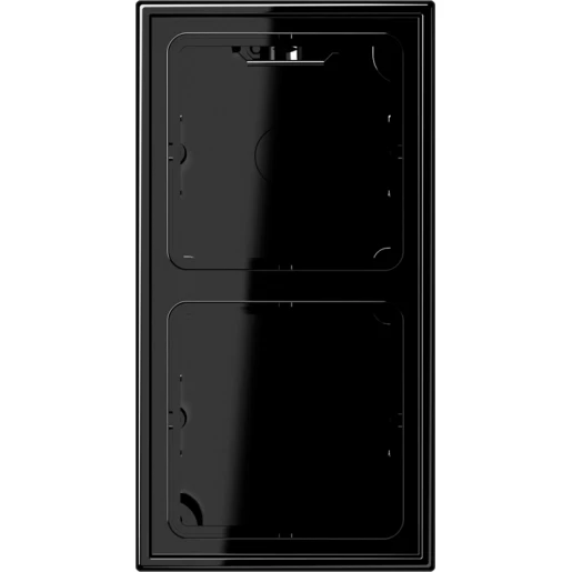 Jung LS range Opbouwkap gesloten LS990 2-voudig zwart Horizontaal en verticaal LS582ASW