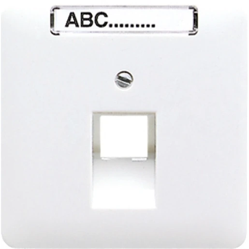 Jung CD range centraalplaat uae8upo cd500 UAE/IAE 1 connector Met label zwart CD569-1NAUASW