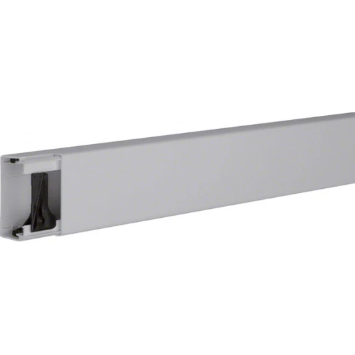 Hager Tehalit LF leidingkanaal 2000x57x30mm PVC Bodemperforatie met deksel grijs RAL 7030 LF3006007030