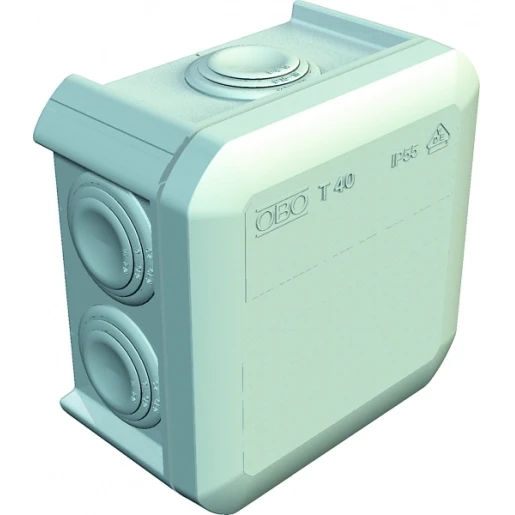 OBO Kabeldoos m25 4mm2 500v ip55 90x90x52 pp lichtgrijs ral 7035