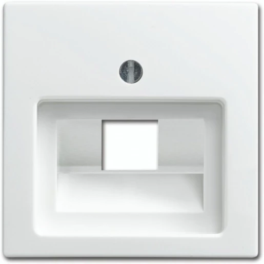 ABB Busch-Jaeger Balance Centraalplaat datadoos RJ45 SI-B Jack plug Centraalplaat 1 connector Zonder label wit 2CKA001753A0225