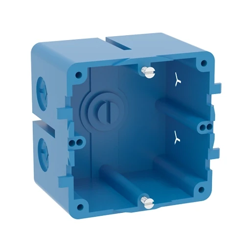 GGK inbouwdoos bodembevestiging wandgoot 83,5 mm enkelvoudig 1268G