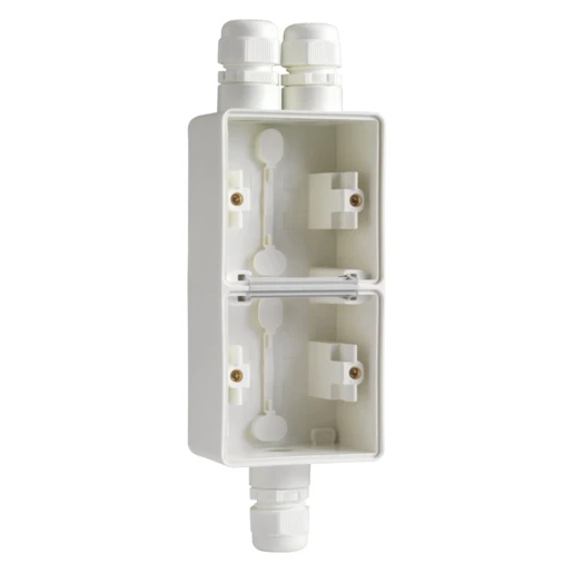 Niko New Hydro Opbouwdoos 3 ingangen 2-voudig wit Verticaal 701-84262