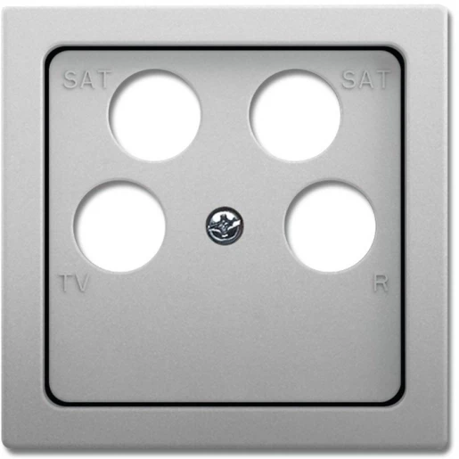 ABB Busch-Jaeger centraalplaat Satelliet Bedieningselement 4 connectoren Zonder label RVS 2CKA001724A4369