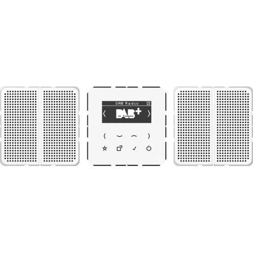 Jung CD range smartradio stereo cd500 alpine wit DAB+ FM ontvanger wit DABCD2WW