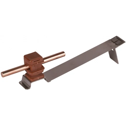 Dehn Roof con.hol.flexisnap stst/pla.brown h 16mm rd 8mm w.brace f.int