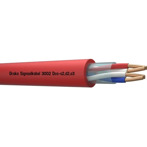 Draka 3000 BM Dca signaalkabel PARIG Rood 2x2x0,8mm