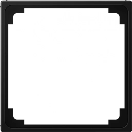 Jung A range tussenraam a500 55.6x55.6mm zwart RAL 9005 A590ZSWM