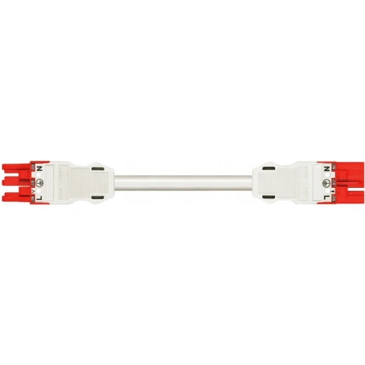 Wago SERIE 771 Patchkabel gebouwinstallatie 3p Contrastekker (female) Stekker 8000mm