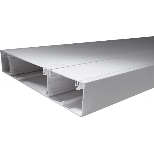 Legrand DLP kabelgoot 2 compartimenten verdeelkast 2600x355x65mm PVC Bodemperforatie met deksel wit RAL 9003 030068