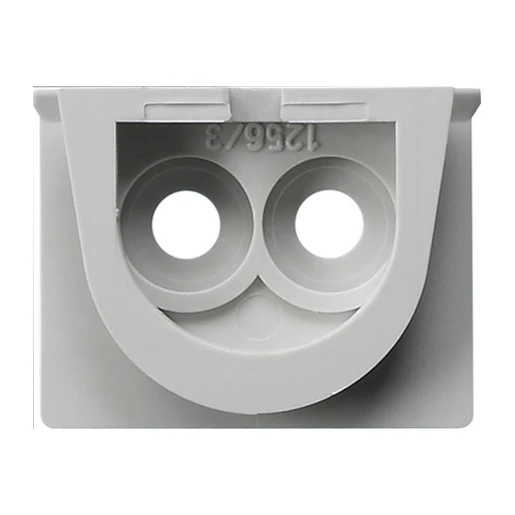 Gira SW adapter kabelinvoer 2-voudig sw opbouw grijs 001230