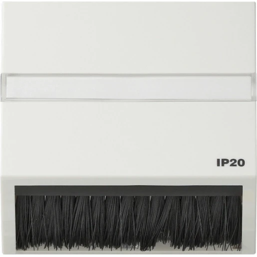 Gira TX_44 kap opsteekbaar adapterraam Met label wit 068266