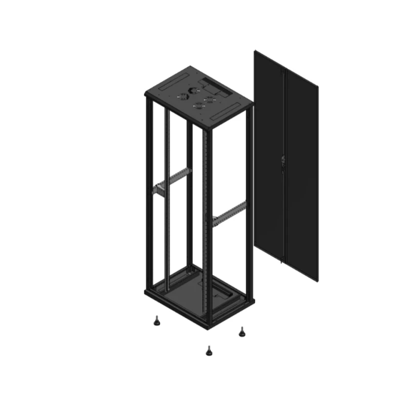 Gigamedia Vloer patchkast SP AR dubbel TOL EX 19" 47HE 800x600mm Zwart GGM 704786SPPTDEX