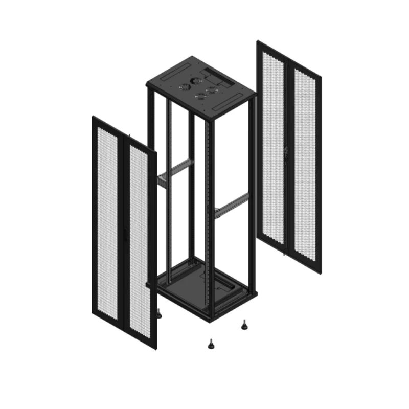 Gigamedia Vloer patchkast AV dubbel PER AR dubbel PER EX 19" 47HE 800x600mm Zwart GGM 704786PPDPPDEX