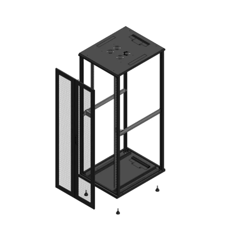 Gigamedia Vloer patchkast AV dubbel PER SP EX 19" 47HE 800x1000mm Zwart GGM 7047810PPDSPEX
