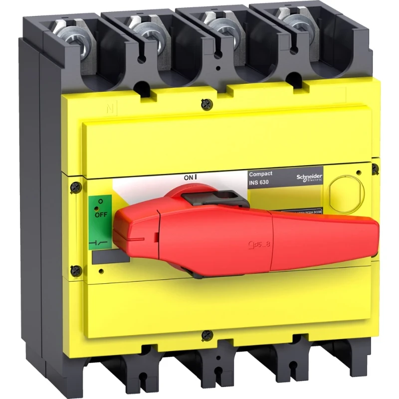 Schneider Electric COMPACT INS630 4P LASTSCH ROOD/GEEL