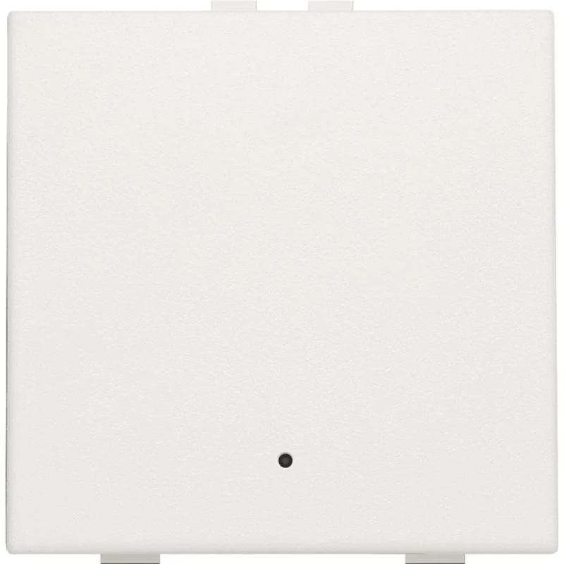 Niko Drukknop met led en comfortsensoren Home Control enkelvoudig wit inbouw RAL 9010 101-52201