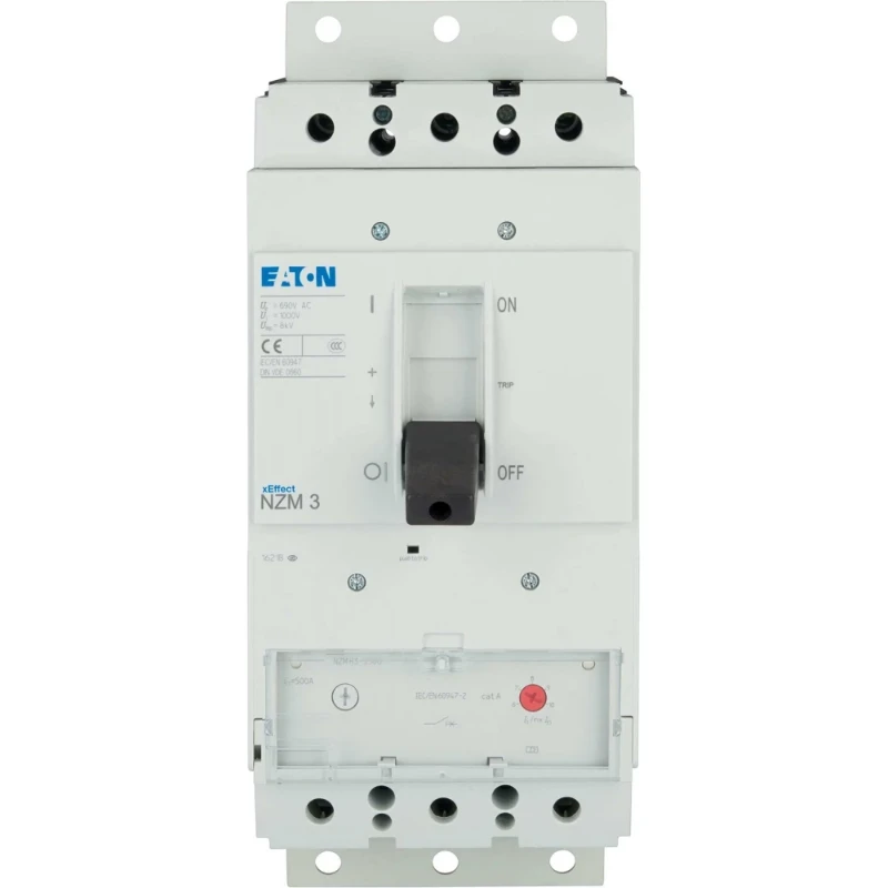 Eaton NZM3 150kA 3P 500A voor insteeksokkel IEC