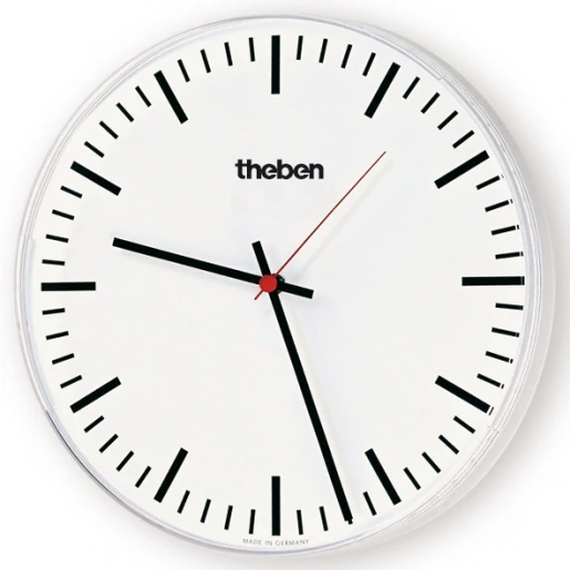 Theben enkelz.wandklok binnen d40cm fijne strepen