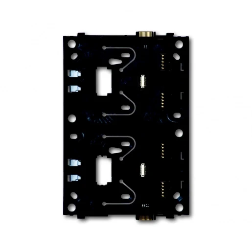 ABB Busch-Jaeger i-bus KNX powernet knx bodemplaat schakelmateriaal 2-voudig Verticaal Mat zwart RAL 9005 2CKA006310A0136