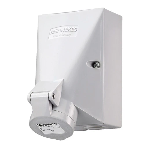 Mennekes Wandcontactdoos 16A 2P 12H 50V IP44