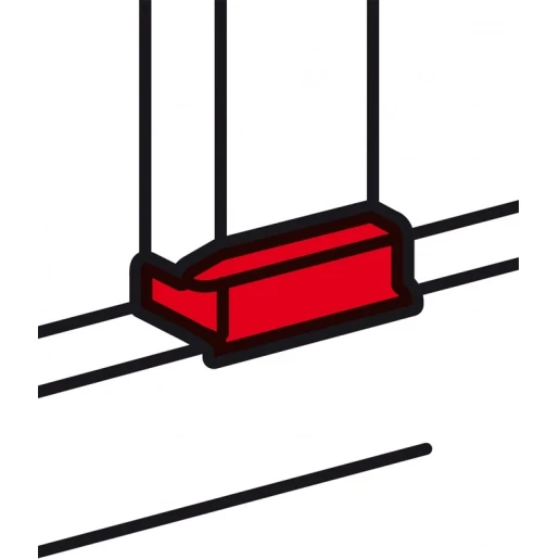 Legrand DLP t-stuk wandgoot 80x50mm wit RAL 9003 075725
