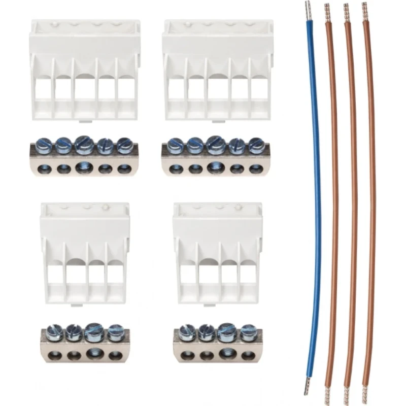 ABB Hafonorm aansluitklem voor hoofdkabel 4p 5 aansluitingen Blauw/zwart Huls 4mm² 265mm 1SPF007929F0170