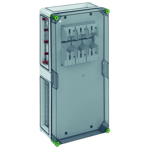 Spelsberg GSS NH-railkast met zekeringenhouders Mespatroon 1x250A 640x320x179mm 04211601