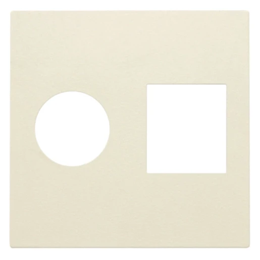 Niko centraalplaat aansluiting tv / rj45 Modular-Jack Centraalplaat 2 connectoren Zonder label beige 100-65702