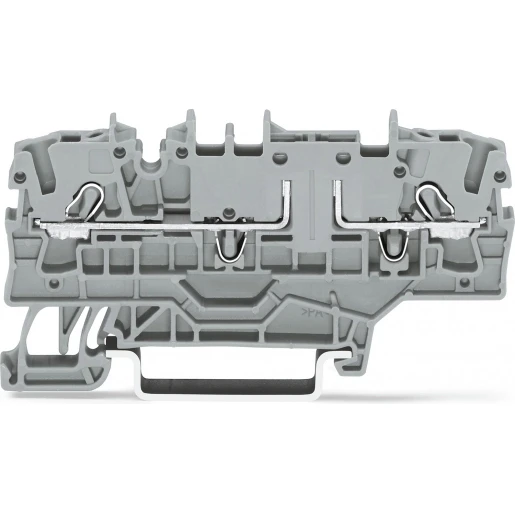 Wago Serie 2002 Verbindingsrijgklem 0,75-4mm² eendr. 0,25-2,5mm² meerdr. Grijs