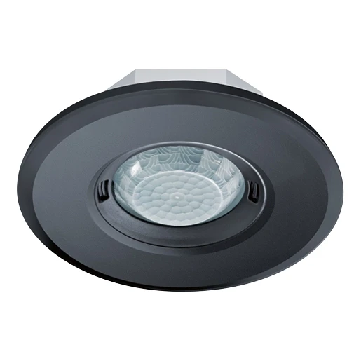 Esylux Plafondaanwezigheidssensor PD-FLAT 360i/8 ROUND BLACK KNX