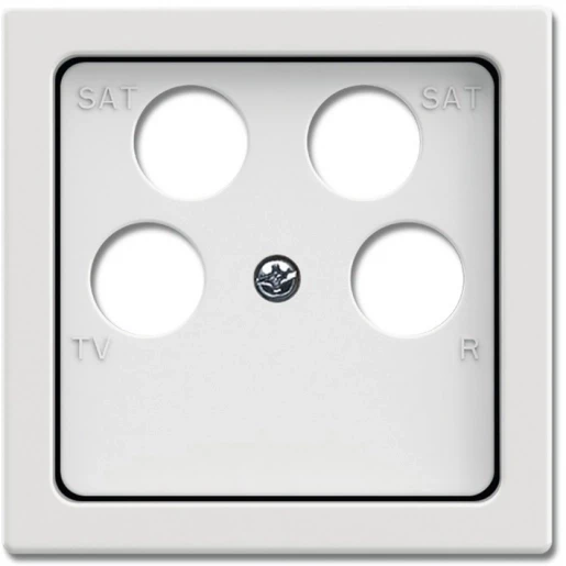 ABB Busch-Jaeger Future centraalplaat Satelliet Centraalplaat 4 connectoren Zonder label wit 2CKA001724A4370