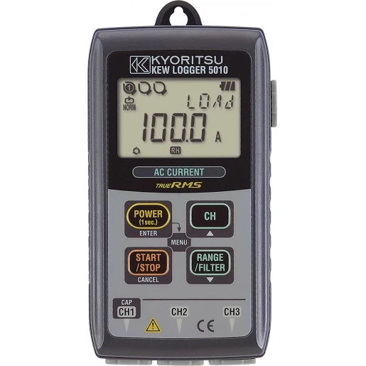 Kyoritsu Driekanaals TRMS AC (lek)stroomlogger 20.000 metingen 30130368