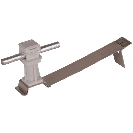 Dehn Roof con.hol.flexisnap stst/pl.grey h 36mm rd 8mm w.brace f.inter