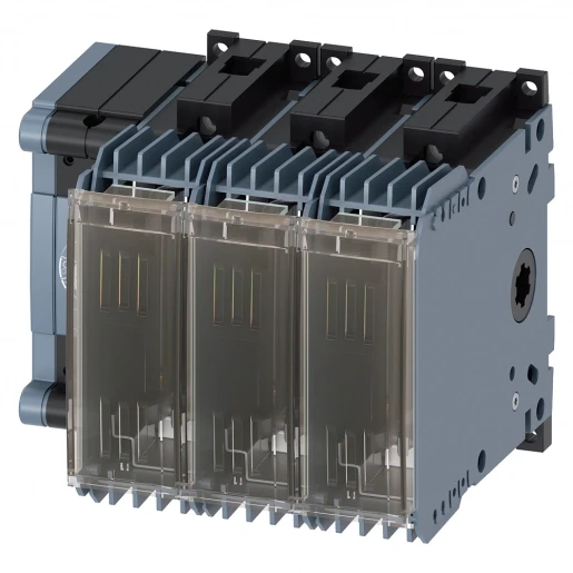 Siemens SWITCH DISCONNECTOR WITH FUSE 32 A SIZE 1 3-POLE FOR LV HRC FUSE SZ.000 FRONT OPERATING MECHANISM LEFT BASIC UNIT WITHOUT HANDLE BOX TERMINAL