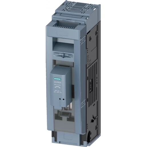 Siemens SENTRON FUSE SWITCH DISCONNECTOR 3NP1 1-POLE NH2 400 A FOR ASSEMBLY AND INSTALLATION ON MOUNTING PLATE FLAT TERMINAL FUSE MONITORING ELECTRONIC EFM15 COVER LEVEL 70MM