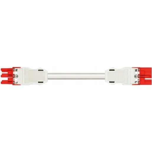 Wago SERIE 771 Patchkabel gebouwinstallatie 3p Contrastekker (female) Stekker 1000mm