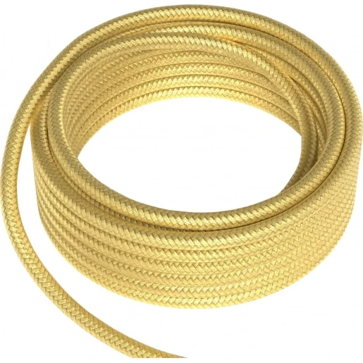 Calex Textile Cable 2x0.75mm 1.5m Metallic Gold