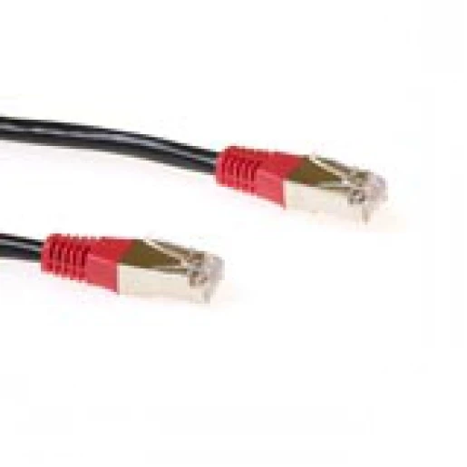 ACT Patchkabel LSZH cross F / UTP Cat5E RJ45 8(8) 0.5M zwart IB5100