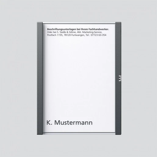 Siedle Naambordje compleet grijs 200029951-00