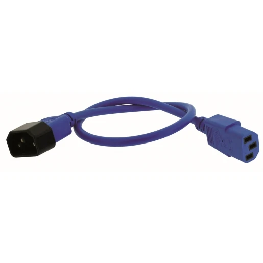 Gigamedia Power patchkabel c13/c14 0,5MTR blauw