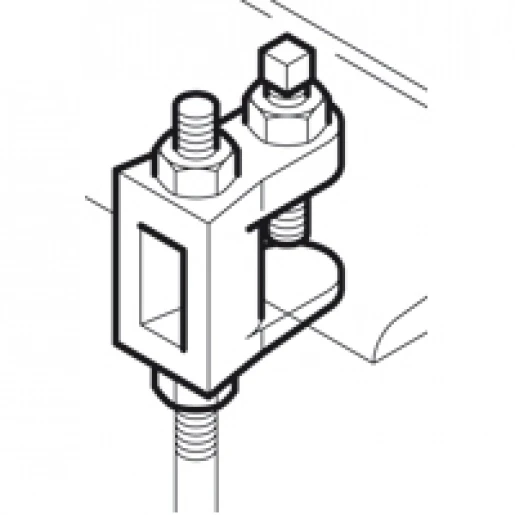 Legrand Swifts balkklem voor m10 max 2400n Klemstuk C-profiel staal FL2