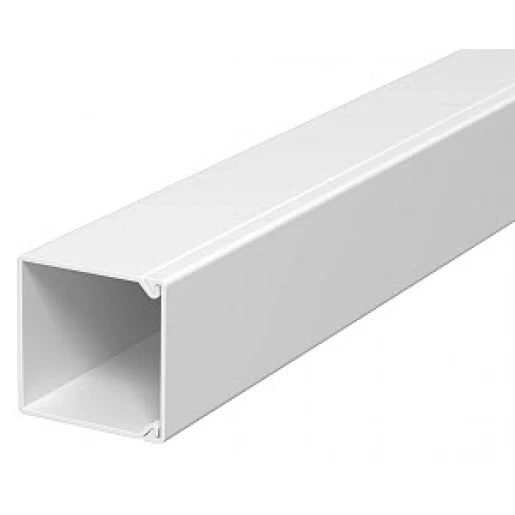 OBO WDK Leidingkanaal 2000x25x25mm PVC Bodemperforatie met deksel wit RAL 9010 6191053