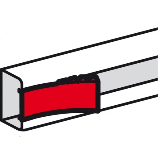 Legrand DLP snap-on deksel wandgoot glad PVC 2000x45mm wit RAL 9003 075729
