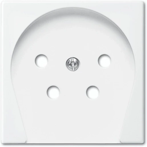 ABB Busch-Jaeger Balance Centraalplaat telefoon PTT steker SI-B RJ11 Centraalplaat 1 connector Zonder label wit 2CKA001753A0228
